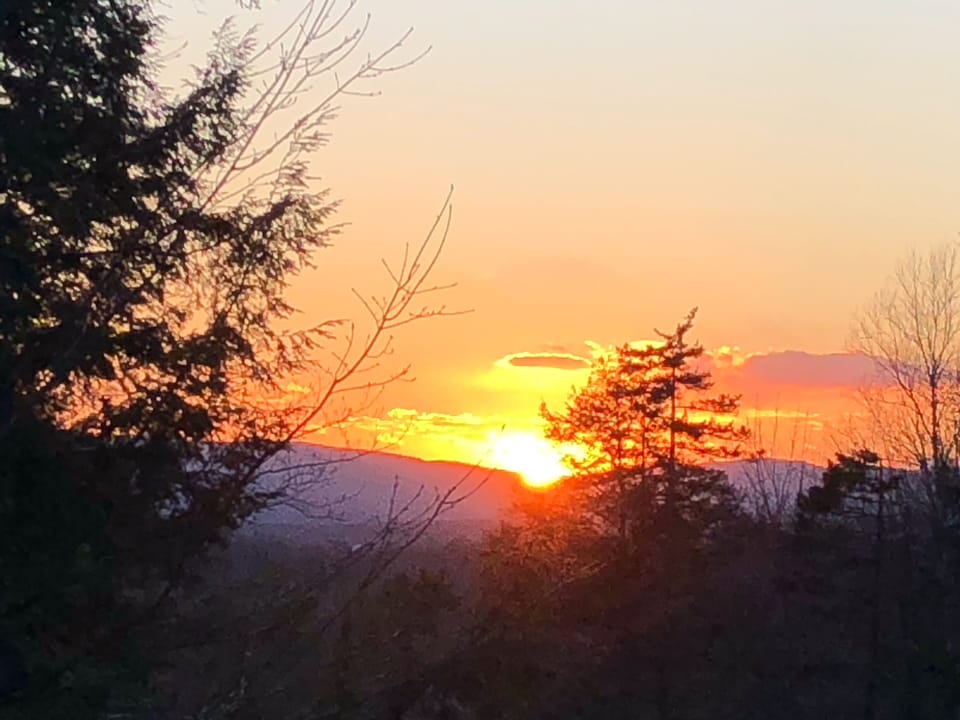 Sunset from deck 