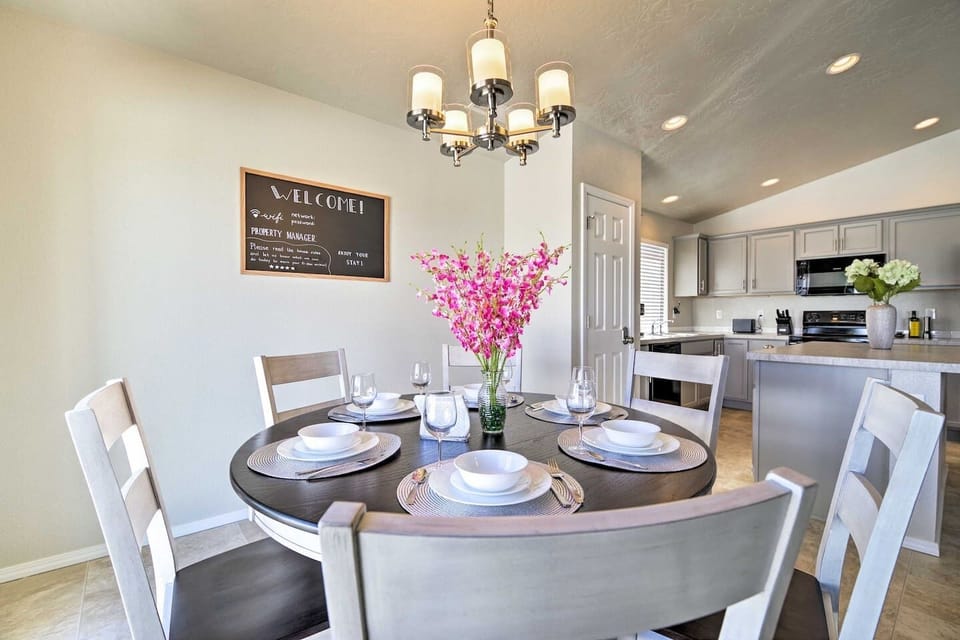 The warmest family memories are made around the dining table, and this one comes with 8 chairs (only 6 pictured).