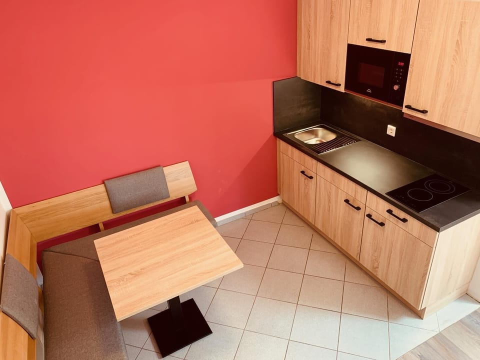 Shared fridge, electric kettle