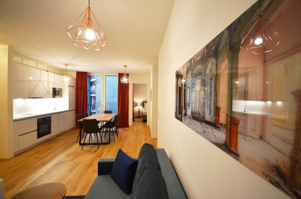 Premium Apartment | Living area | Flat-screen TV