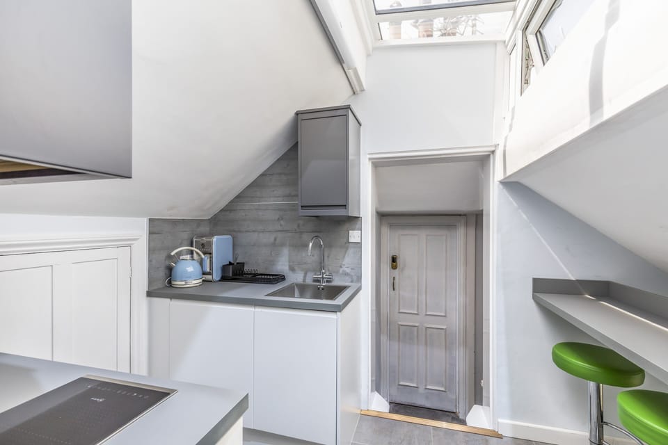 Deluxe Studio | Private kitchen | Shared fridge, microwave, electric kettle