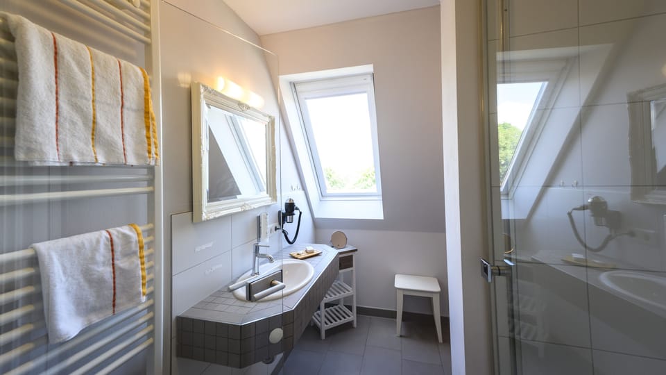 Single Room | Bathroom | Shower, free toiletries, hair dryer, towels