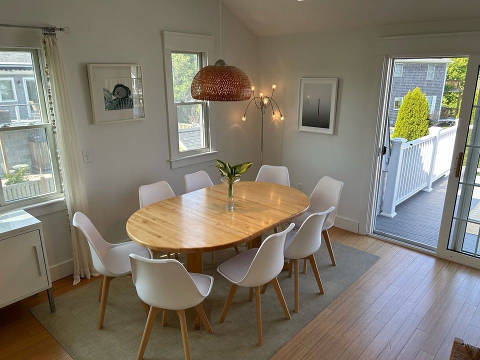 Dining table for 8.
