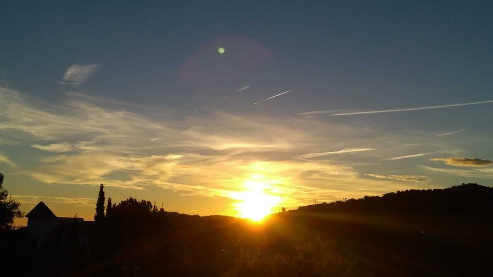 November Sunset From Roof Terrace 