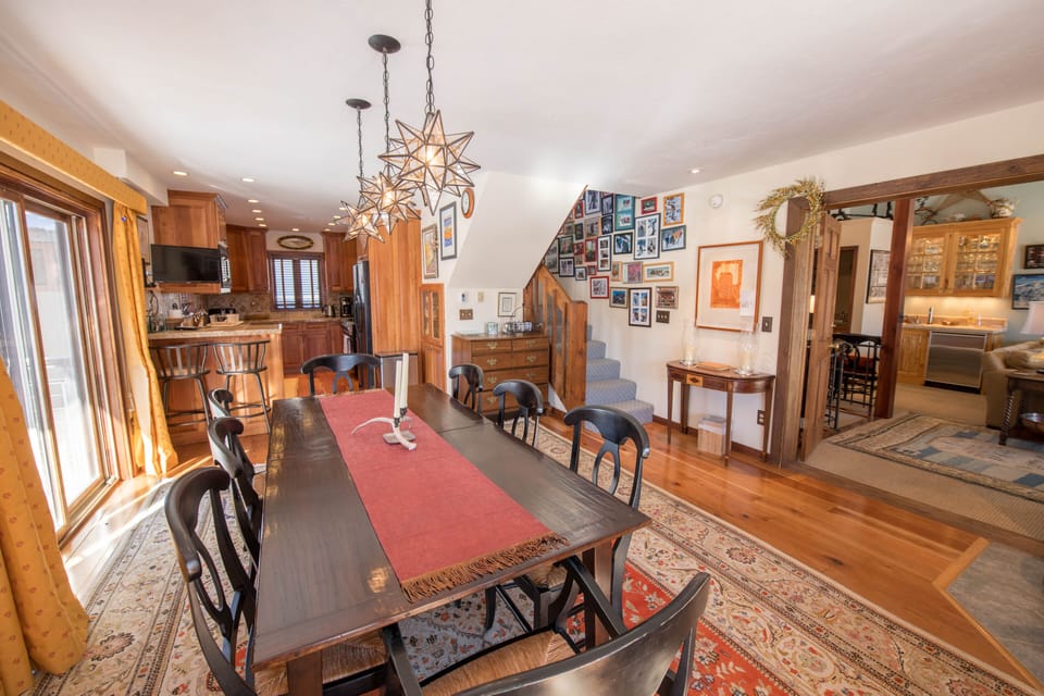 Dining room and kitchen