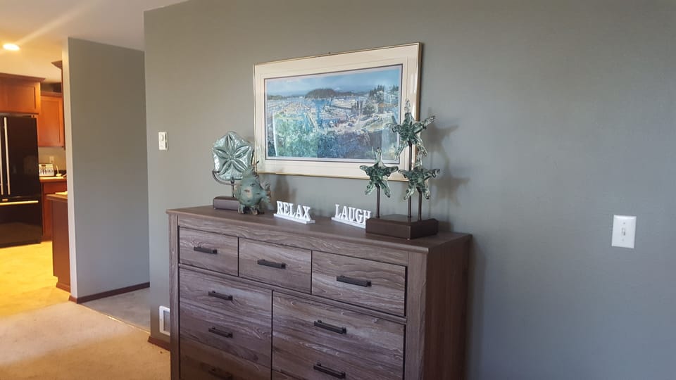 The entire home has tasteful Beach House themed decor to help you relax