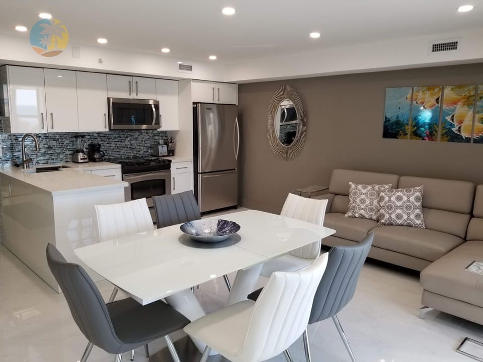 View of Great Room, Kitchen, Dining and Living Space