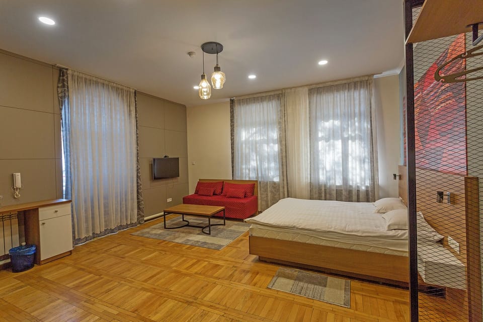 Soundproofing, iron/ironing board, free WiFi, bed sheets