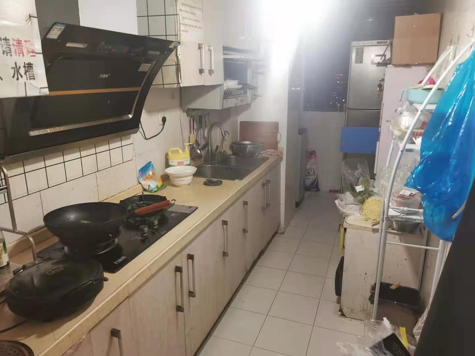 Shared fridge, microwave