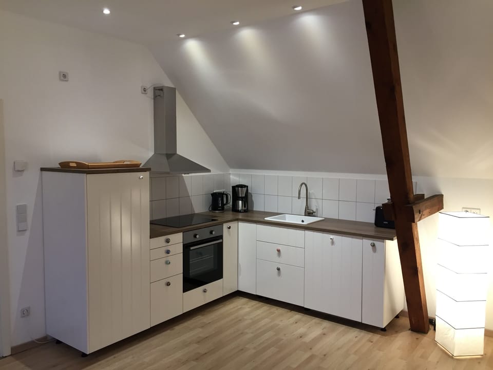 Apartment, Private Bathroom | Private kitchen | Highchair