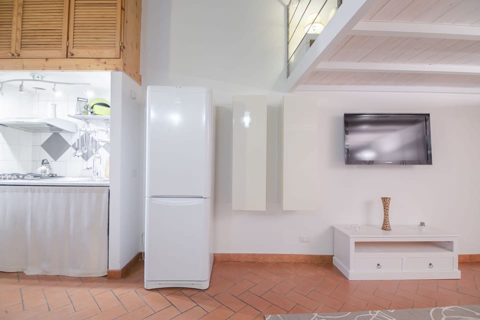 Romantic Loft, 1 Bedroom | Living area | Flat-screen TV