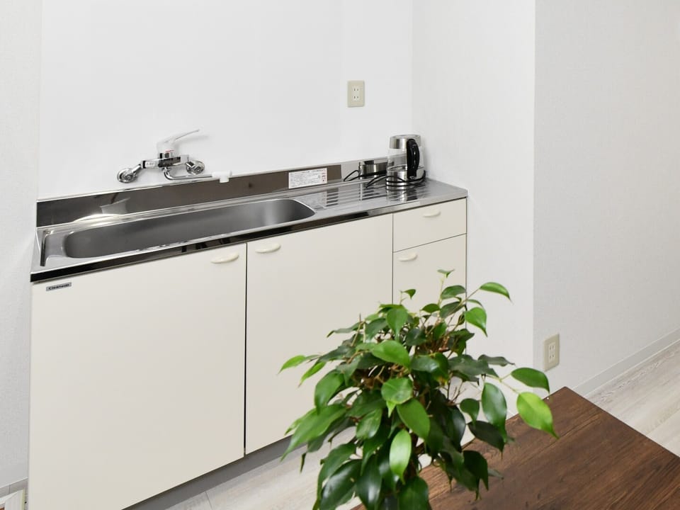 Mini-fridge, microwave, freezer