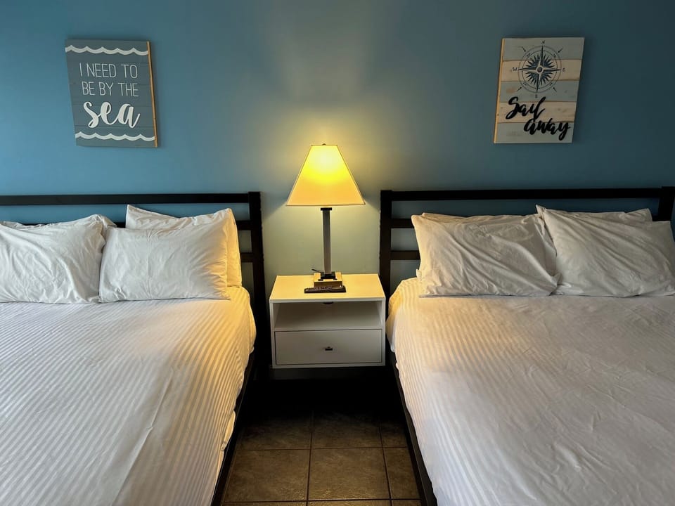 Deluxe Double Room Single Use, 2 Queen Beds, Non Smoking | 1 bedroom, individually decorated, individually furnished