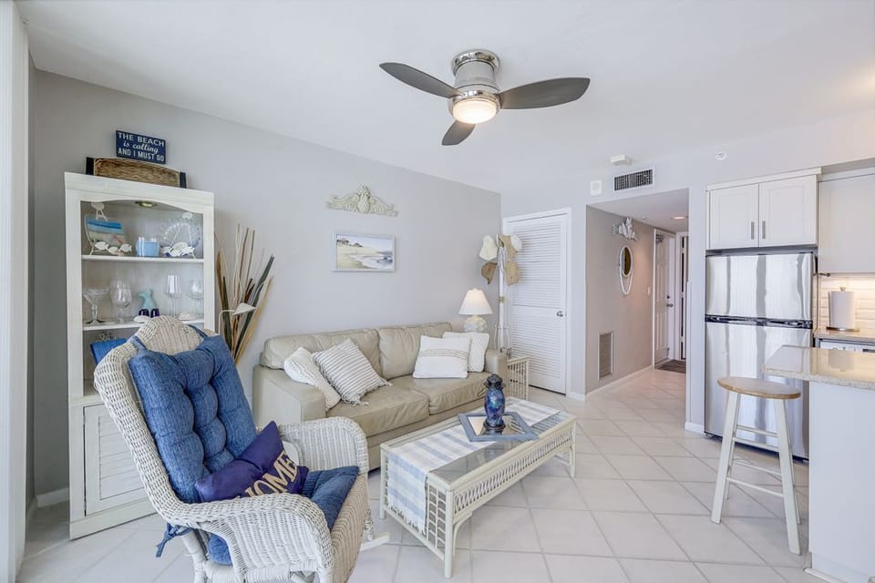 Living room with sofa bed