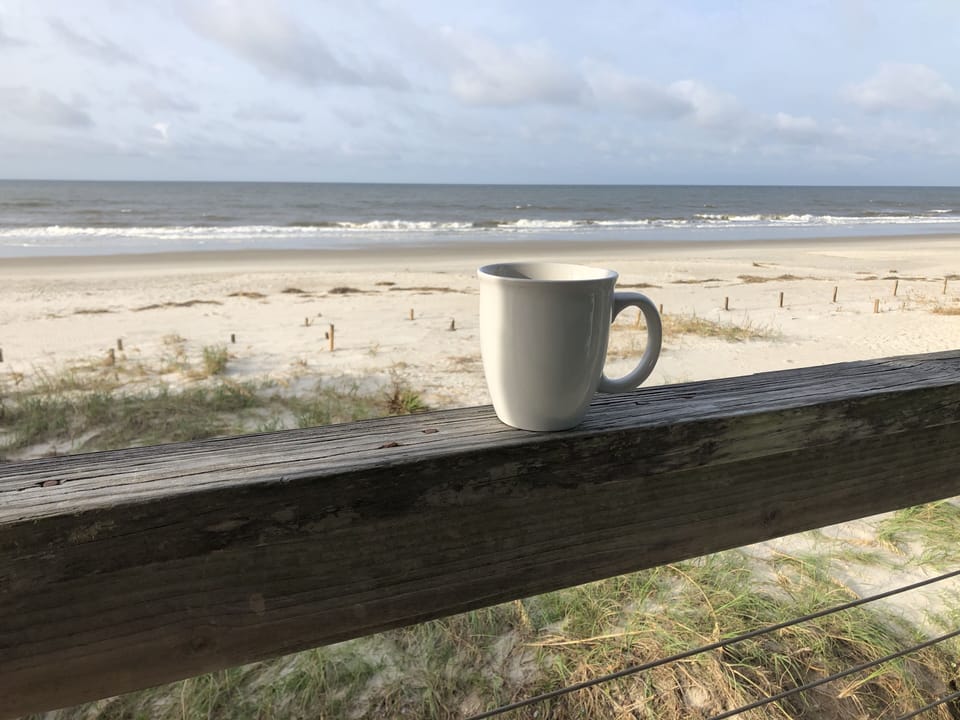 Morning coffee.