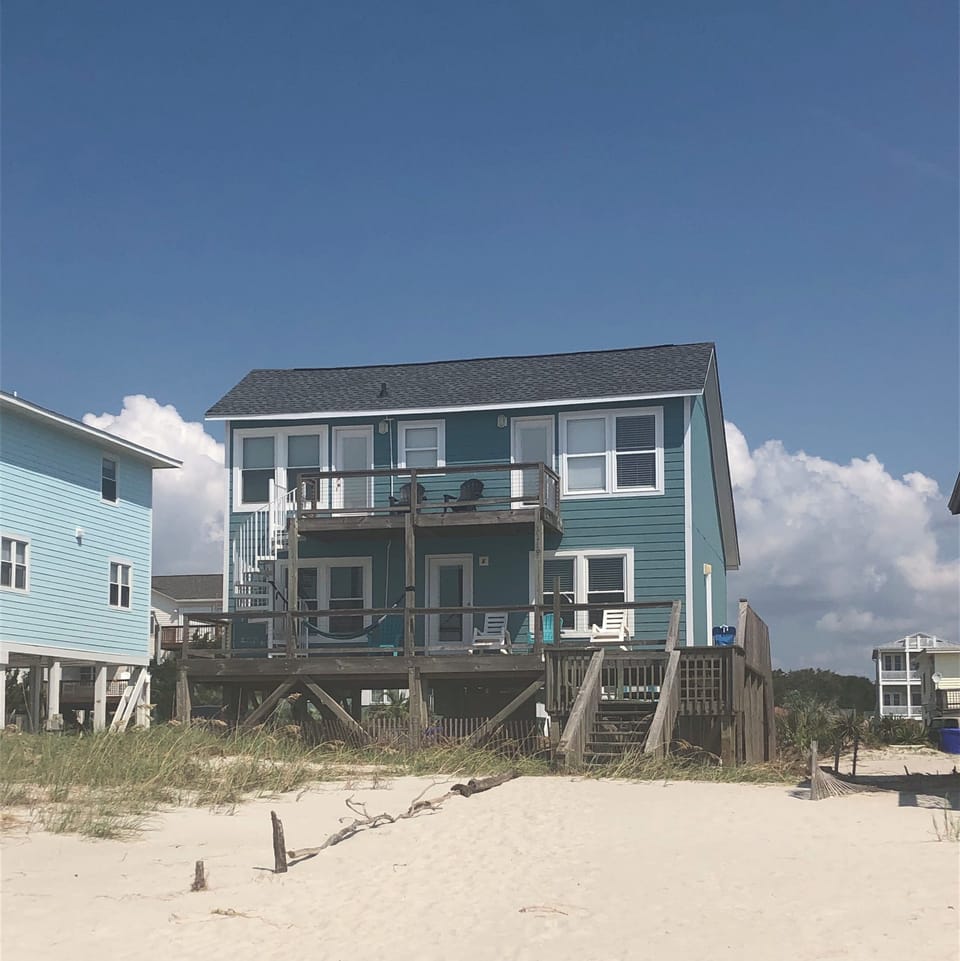 Beach side view.
