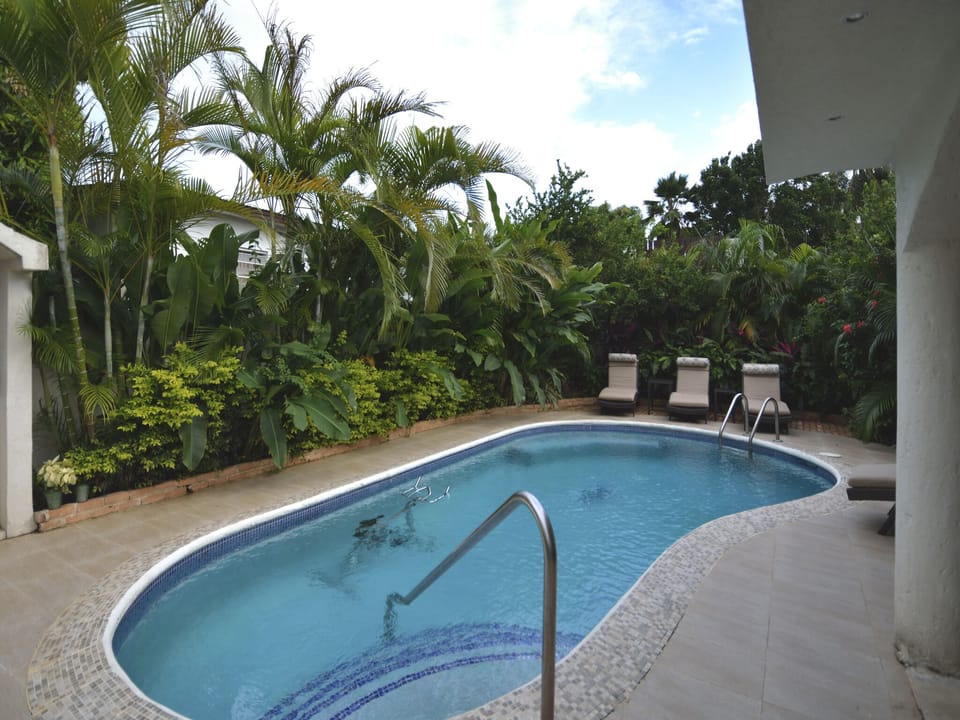 Relax by the pool or use our Aquabike to keep fit