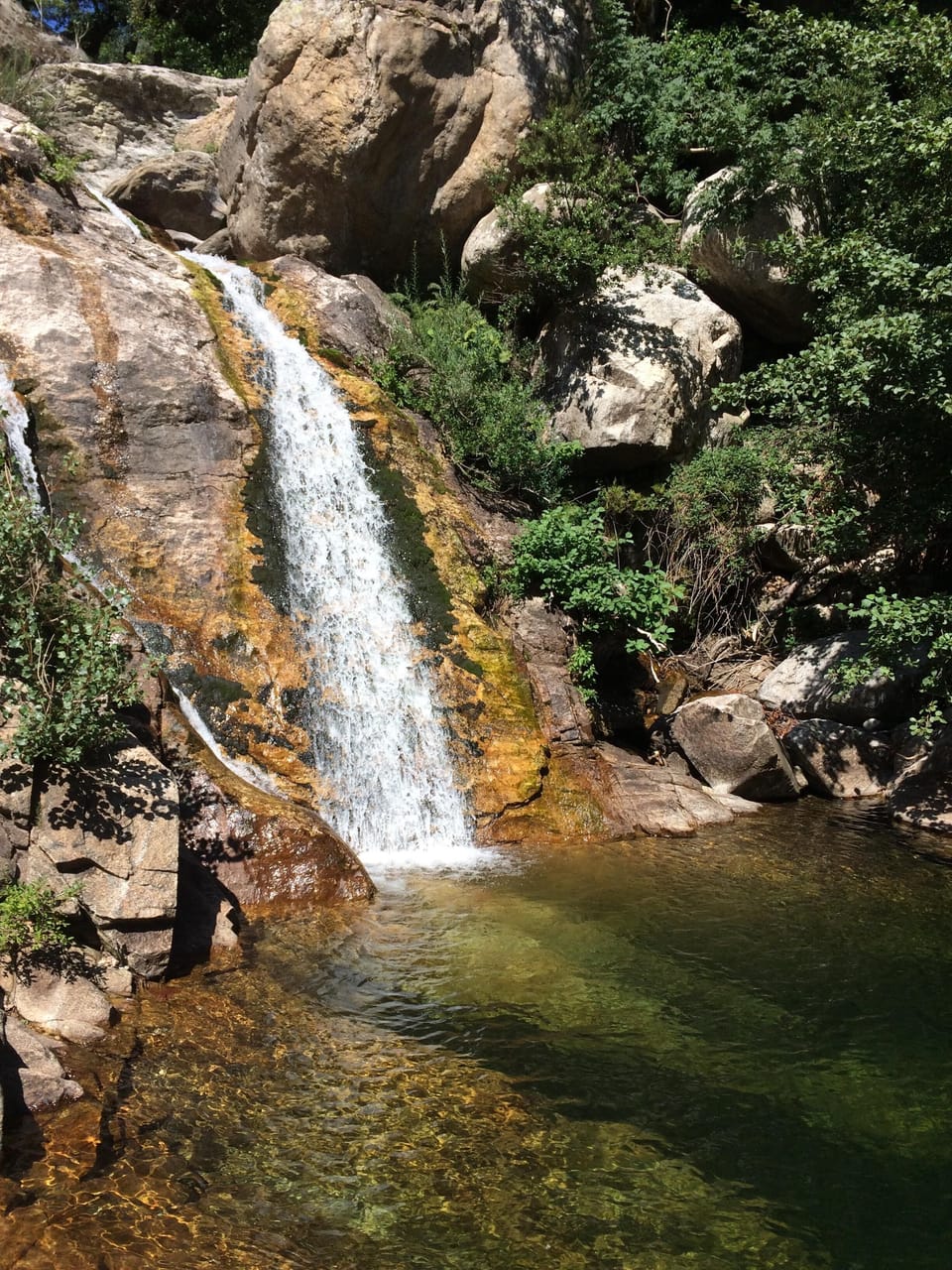 Gorges Colombiere - crystal clear water for swimming.