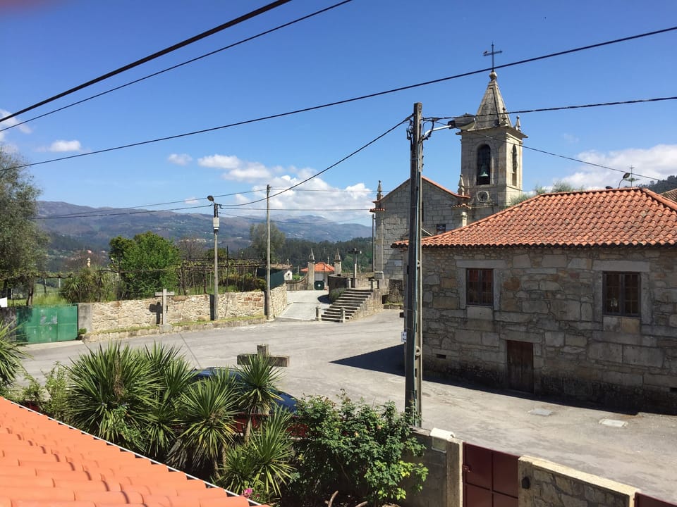 View from upstairs balcony