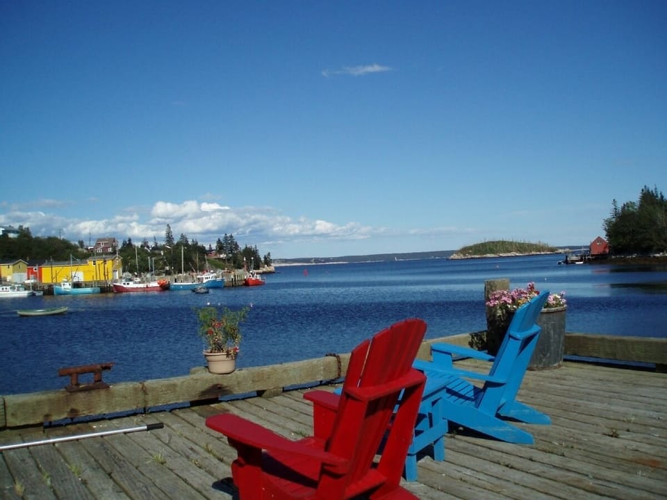 on the wharf