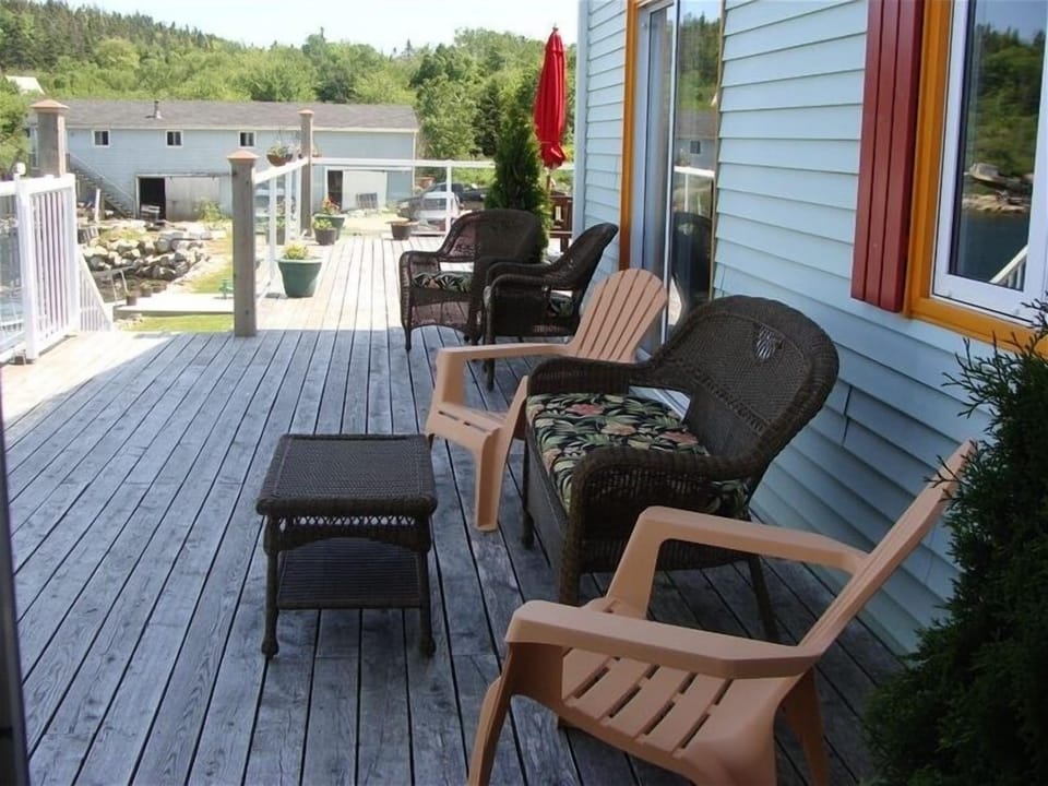 on the deck