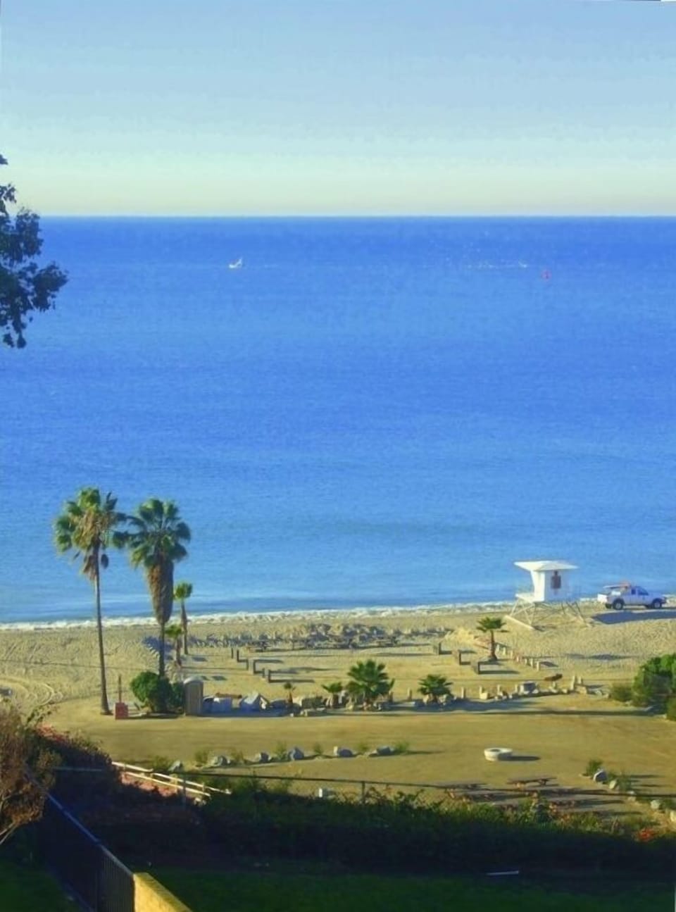 Surf and sand view from the deck