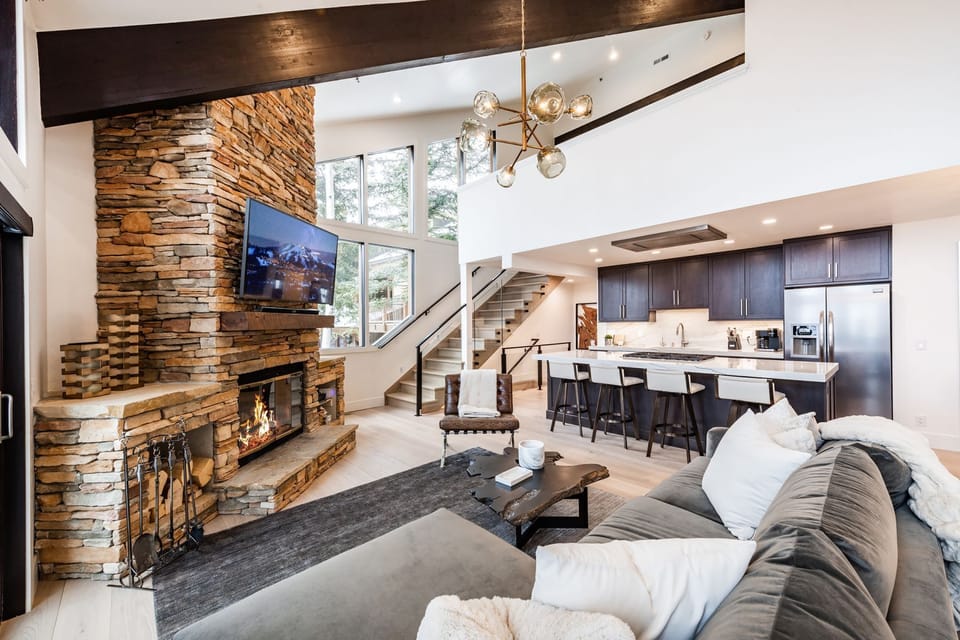 Living room, kitchen and stairs to 3rd floor