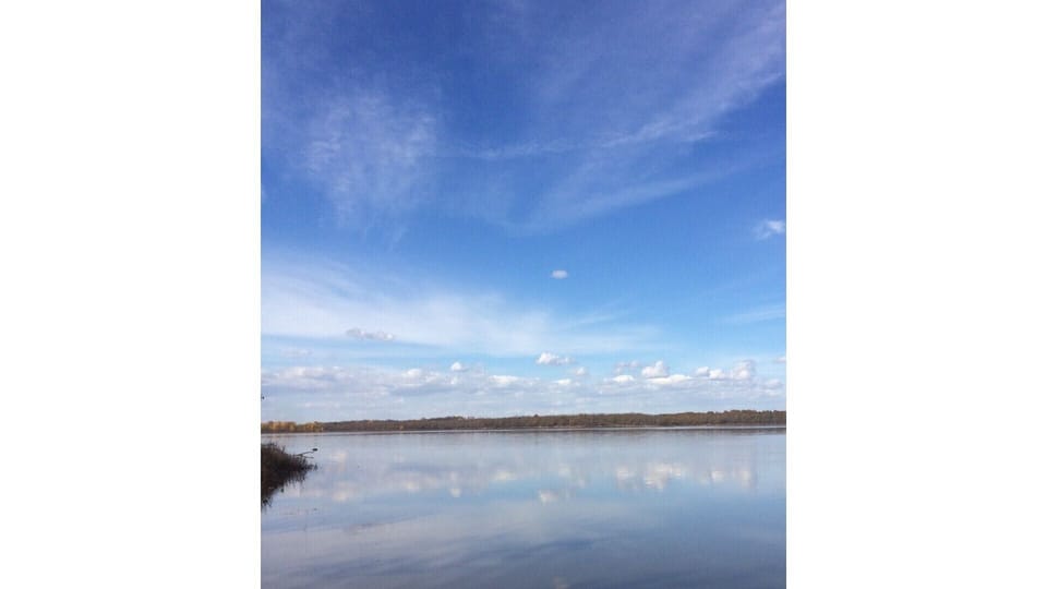 Pomona lake from the cabin shore line.