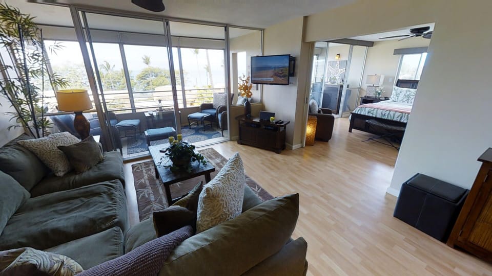 Living Room with flat screen TV
