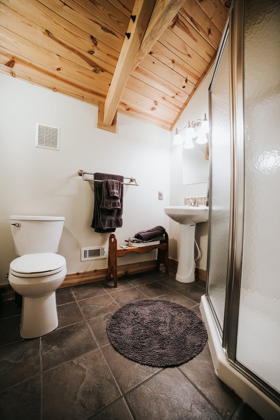 Upstairs shower room with W.C