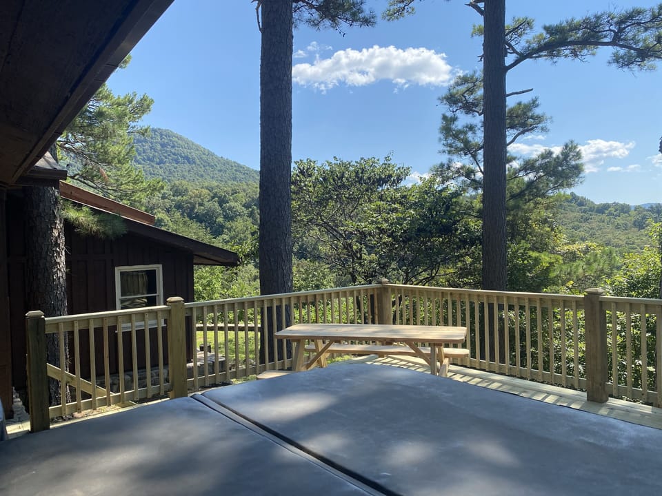 Great views from the new oversized back deck.