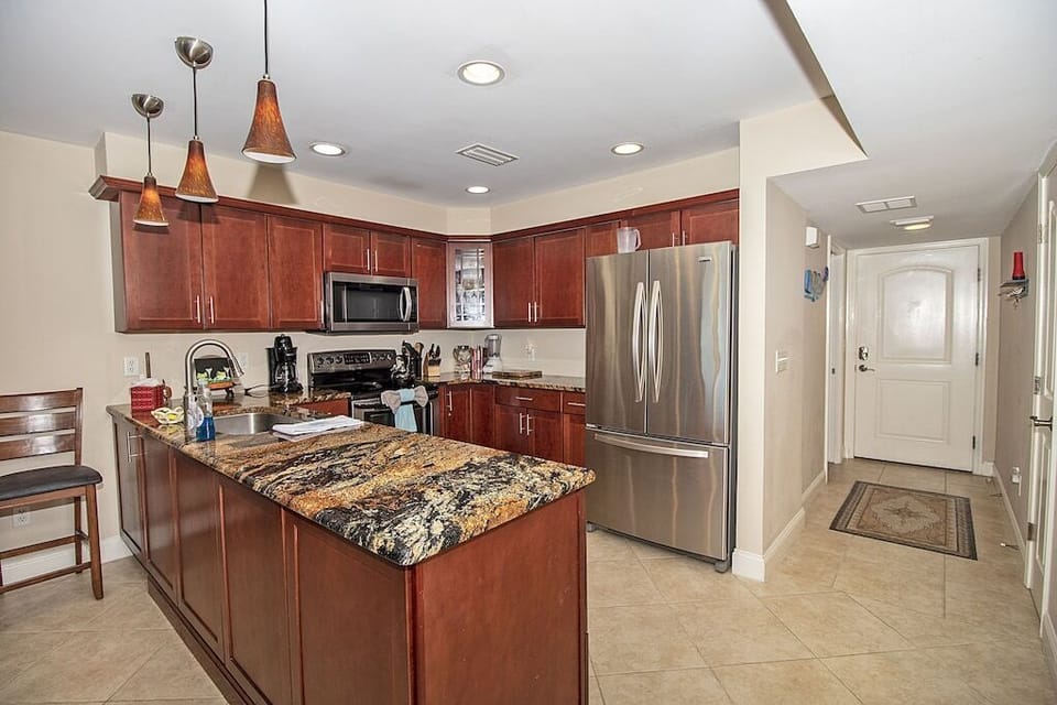 Fully stocked kitchen