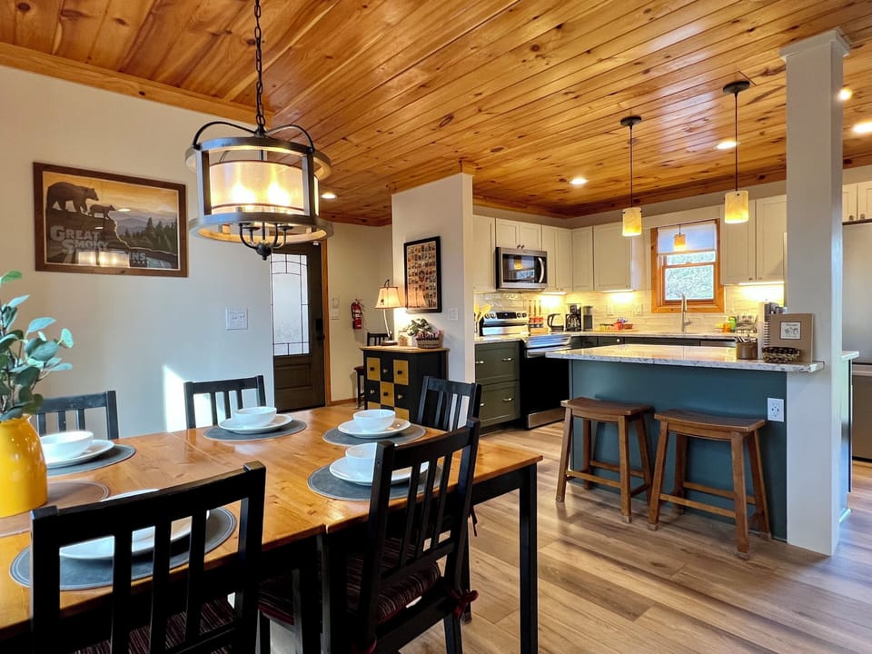 You'll love the inviting dining space and newly remodeled kitchen 