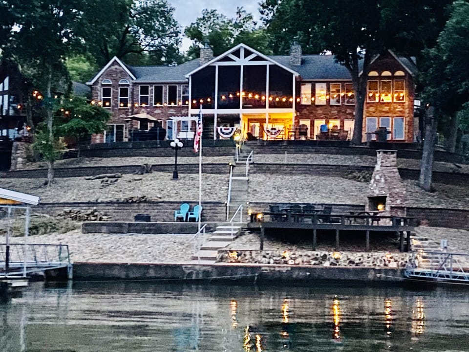 House view from the Lake