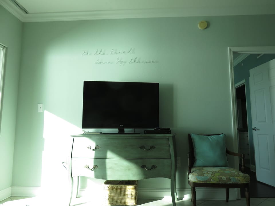 TV in living room
