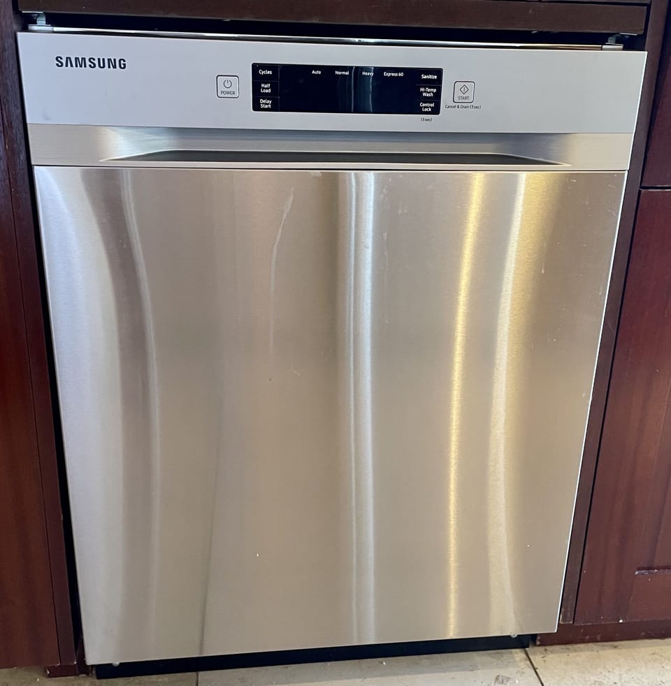 Upgraded Samsung dishwasher