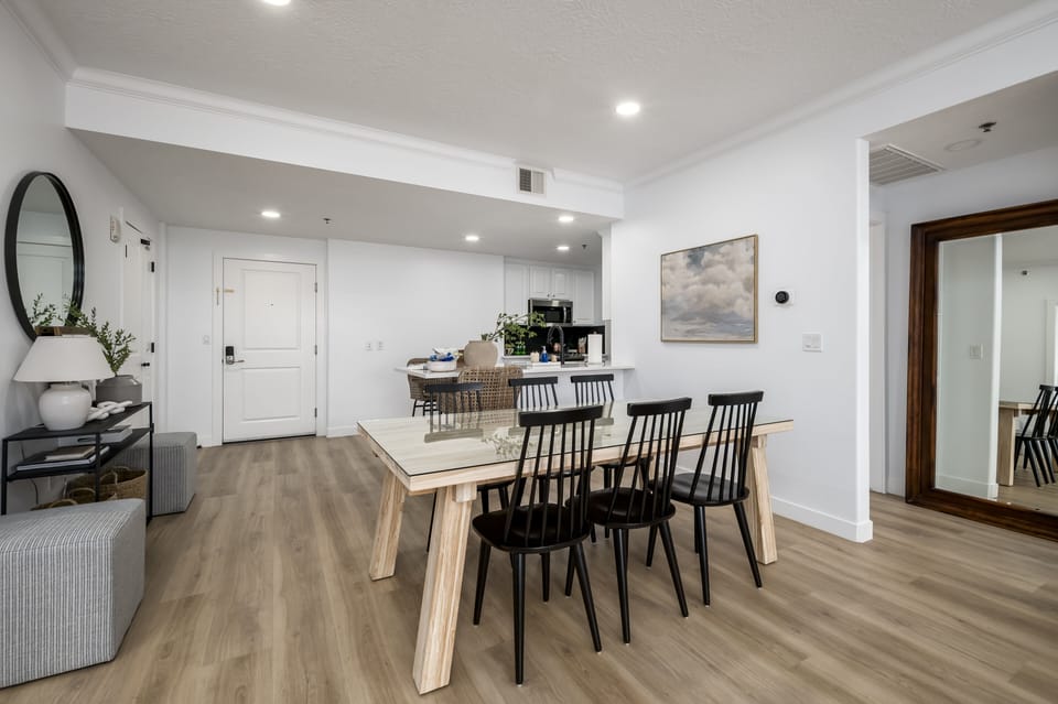Kitchen table that seats 6-8 comfortably