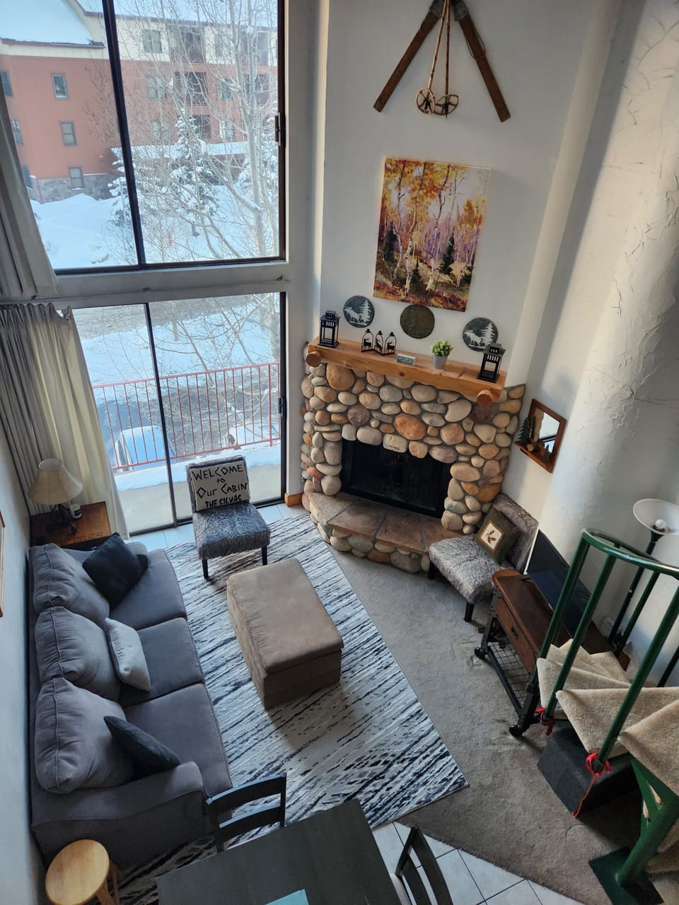 view from upstairs loft