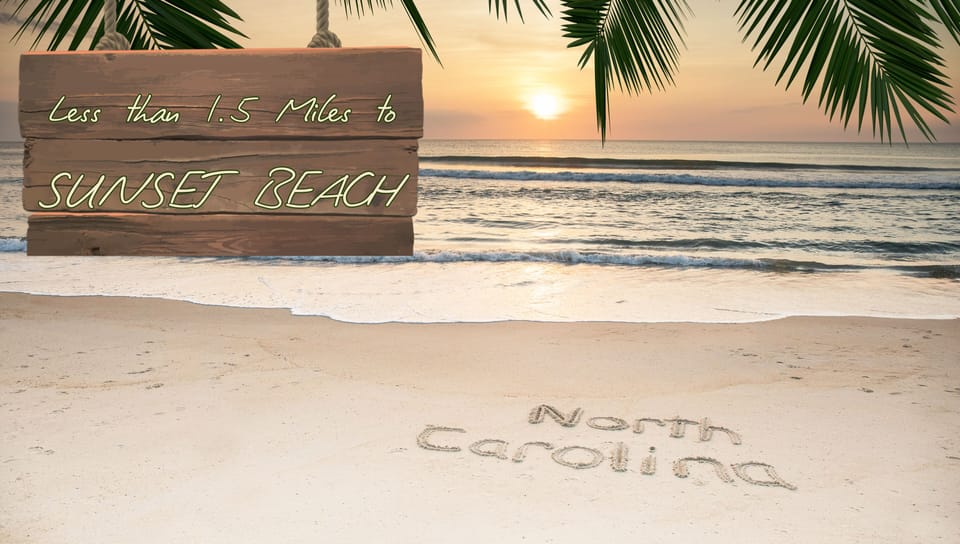 < 1.5 miles to the beach