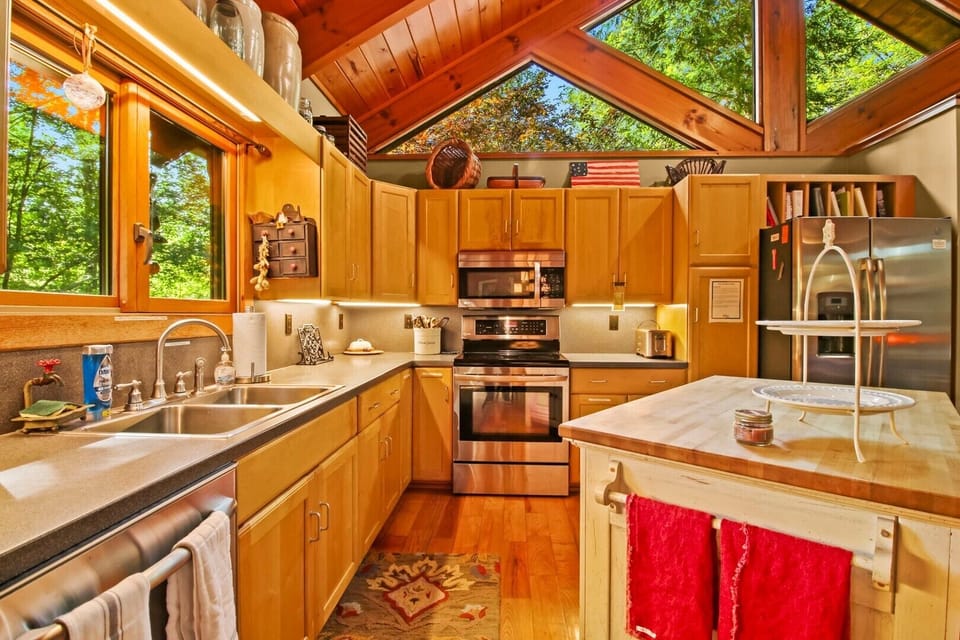 Kitchen with Keurig maker