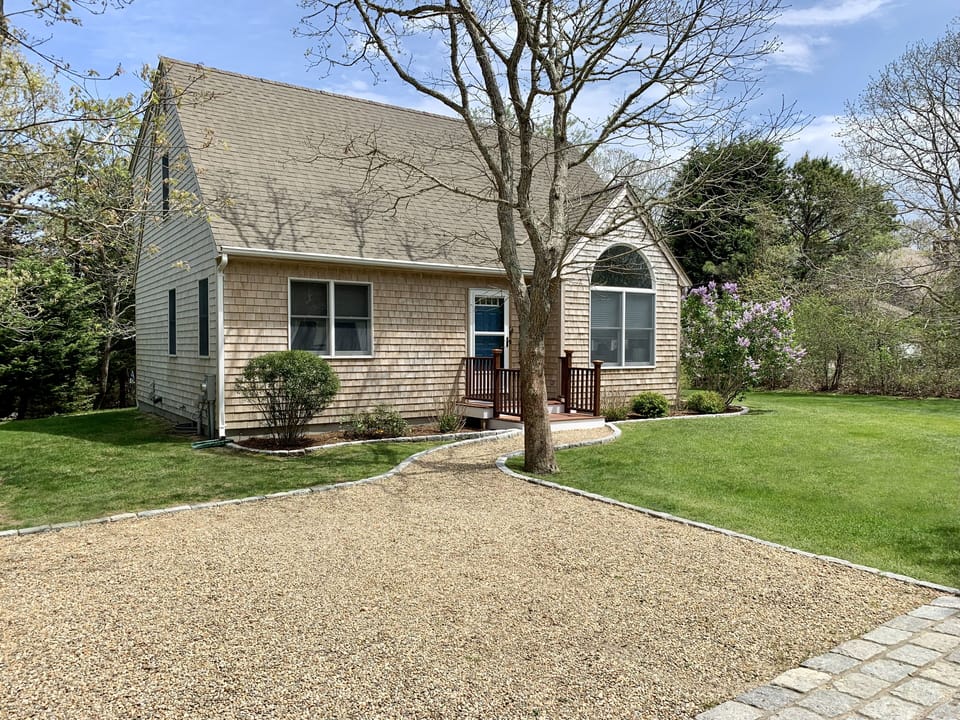 Large lot is tucked away on a quiet, private dead-end road