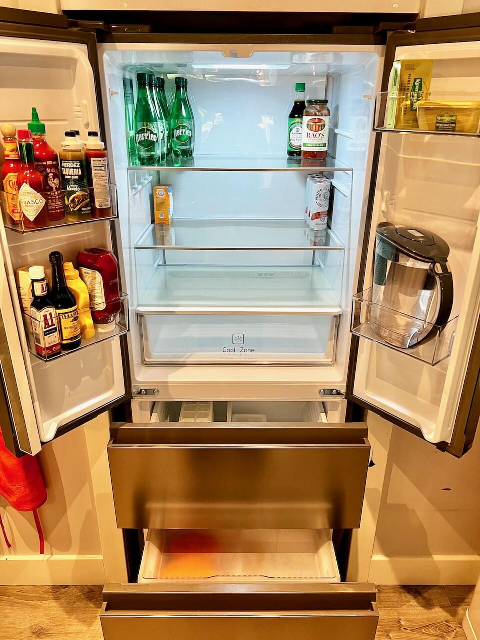 New Haier 14.5 cu foot 4 door fridge