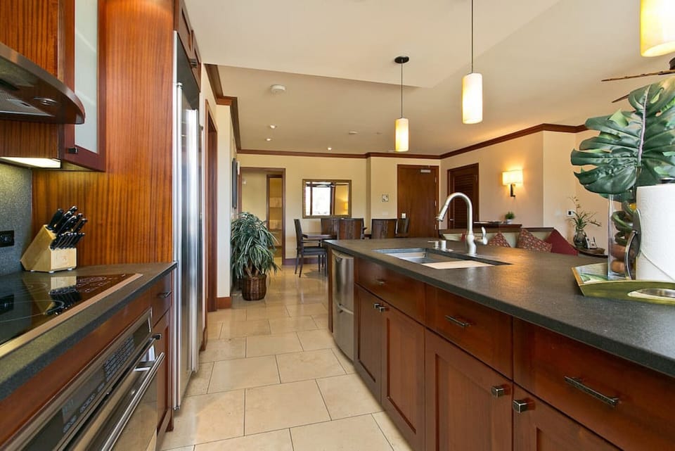 Private kitchen designed by Chef Roy Yamaguchi