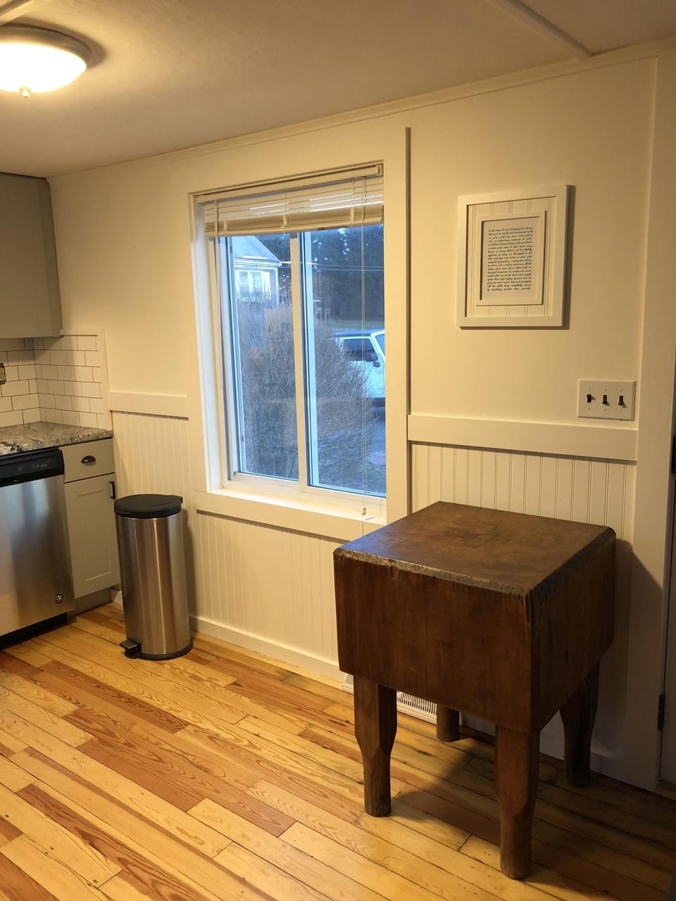 Antique Butcher Block Island