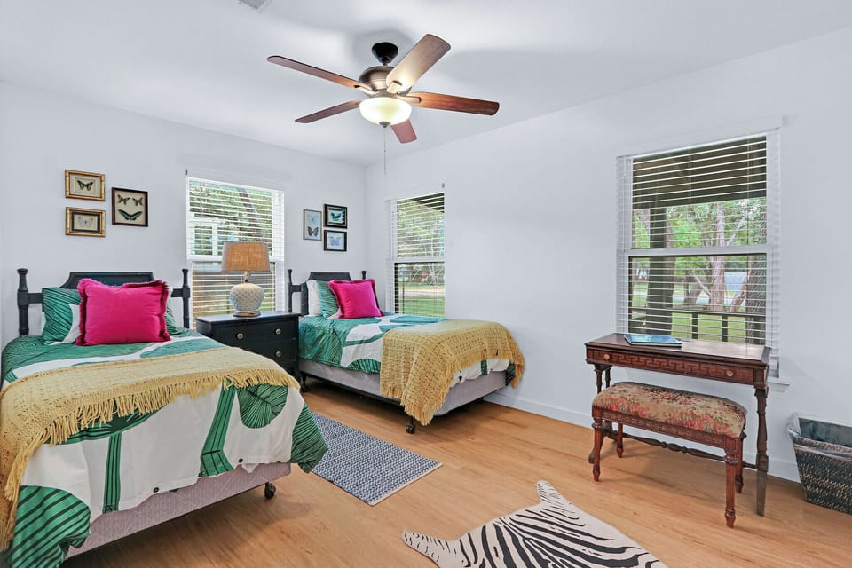 Bedroom two with two twin beds