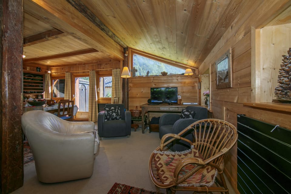 Living room with HD TV