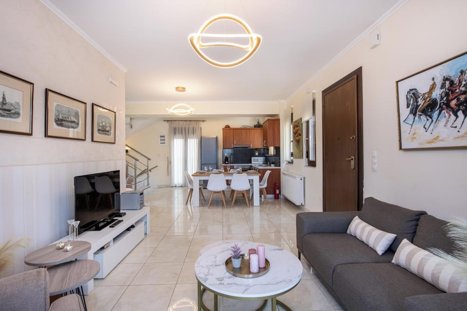 Open plan living and kitchen area
