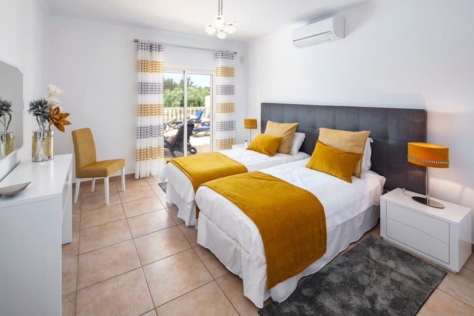 Bedroom one (twin or king bed options).