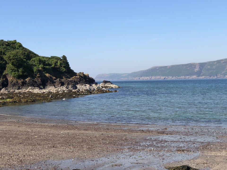 Lady Bay - one of our beaches on Corsewall Estate - close to Home Farm Cottages