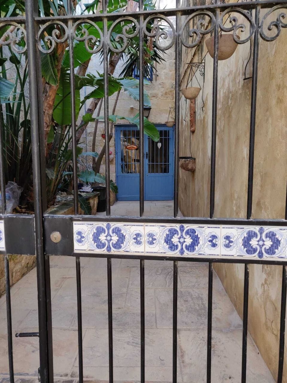 Main gate to villa